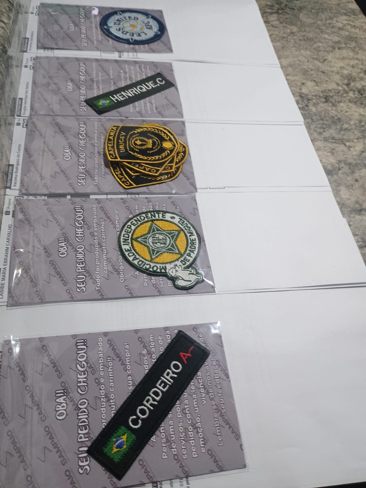 Seu Patch Personalizado até 8cm | Com Termocolante | Sem Termocolante | Patch Bordado